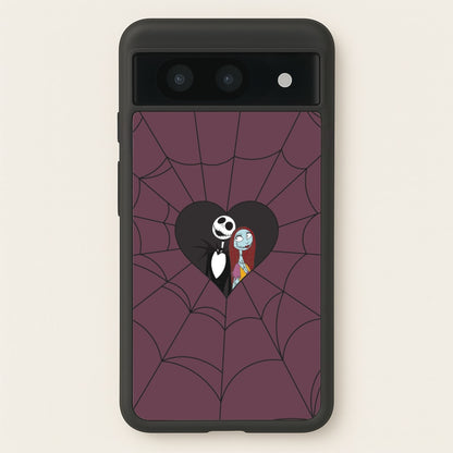 J And S Cobweb Heart Google Pixel 8a Case