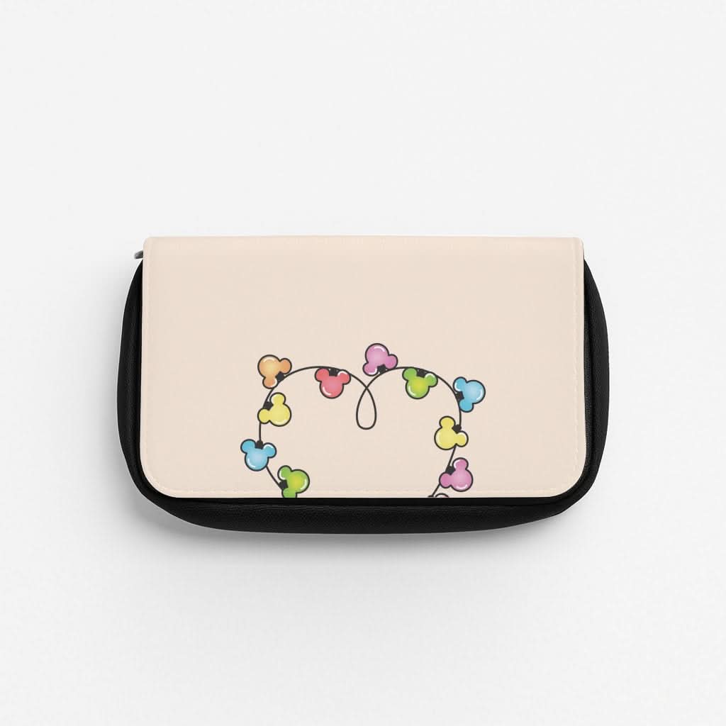 Cartoon Mouse Christmas Fairylights Heart Pencil Case