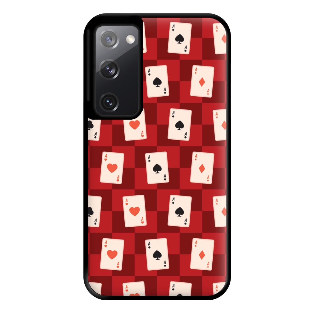 Card Deck Checkered Pattern  Galaxy S20FE Case