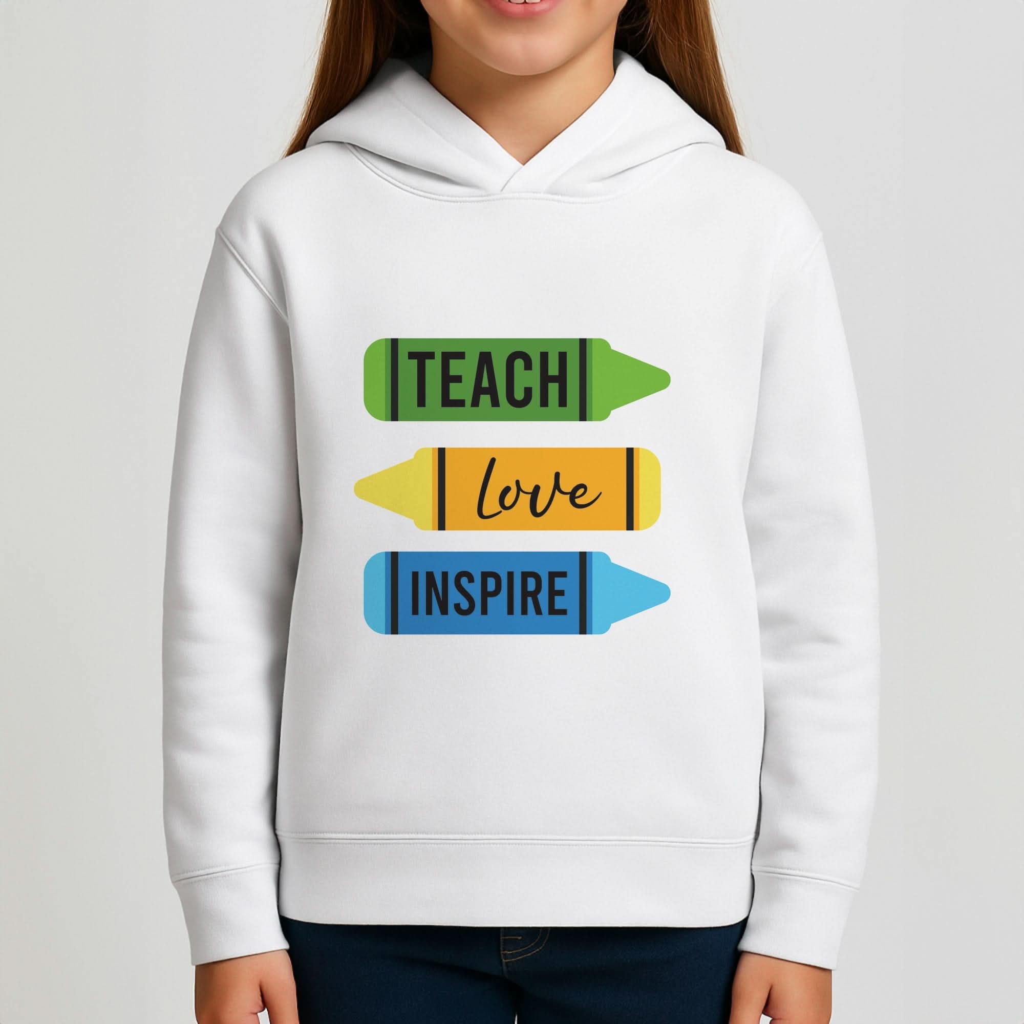 Teach, Love, Inspire Girls Hoodie