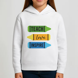 Teach, Love, Inspire Girls Hoodie