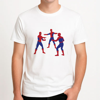 Spider Hero Pointing Meme Mens T-Shirt