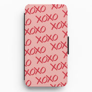 XOXO Pattern Flip / Wallet Phone Case 1
