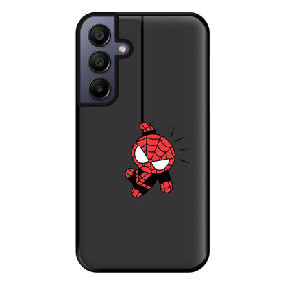 Gray Hanging Spider Hero Galaxy A16 Case
