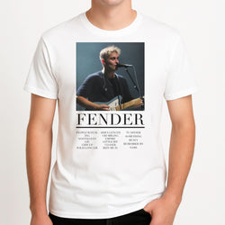 Fender Orange Song List Mens T-Shirt