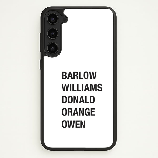 Take Band Members Names Galaxy S23 Plus Case