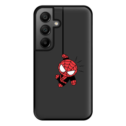 Gray Hanging Spider Hero Galaxy A55 Case
