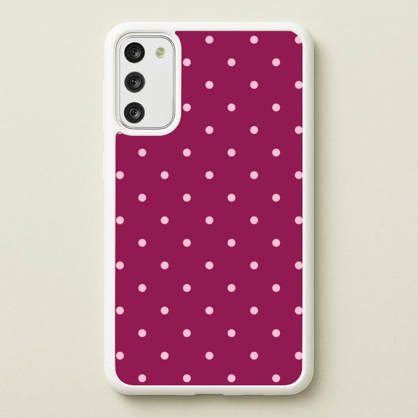 Raspberry Polka Dots Galaxy A41 Case