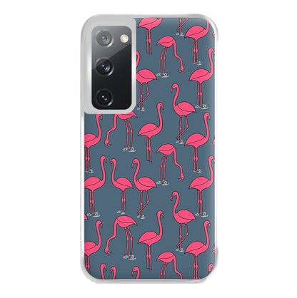 Basic Pink Flamingo Pattern Phone Case