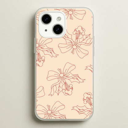 Cartoon Mouse Holly Pattern iPhone 14 Plus Case