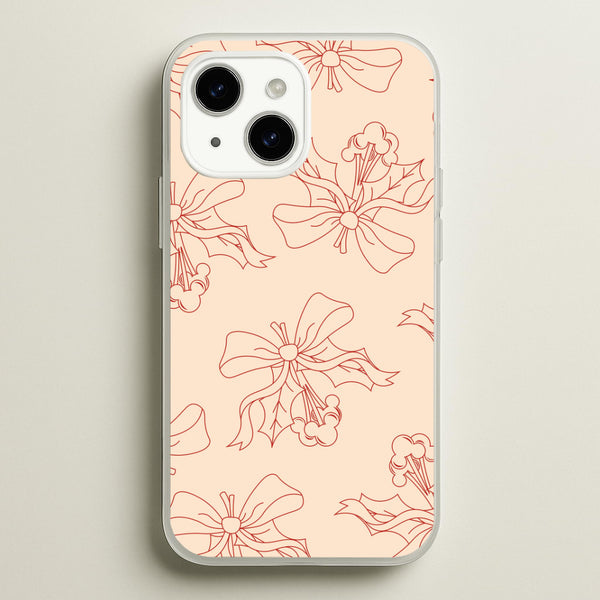 Cartoon Mouse Holly Pattern iPhone 15 Plus Case