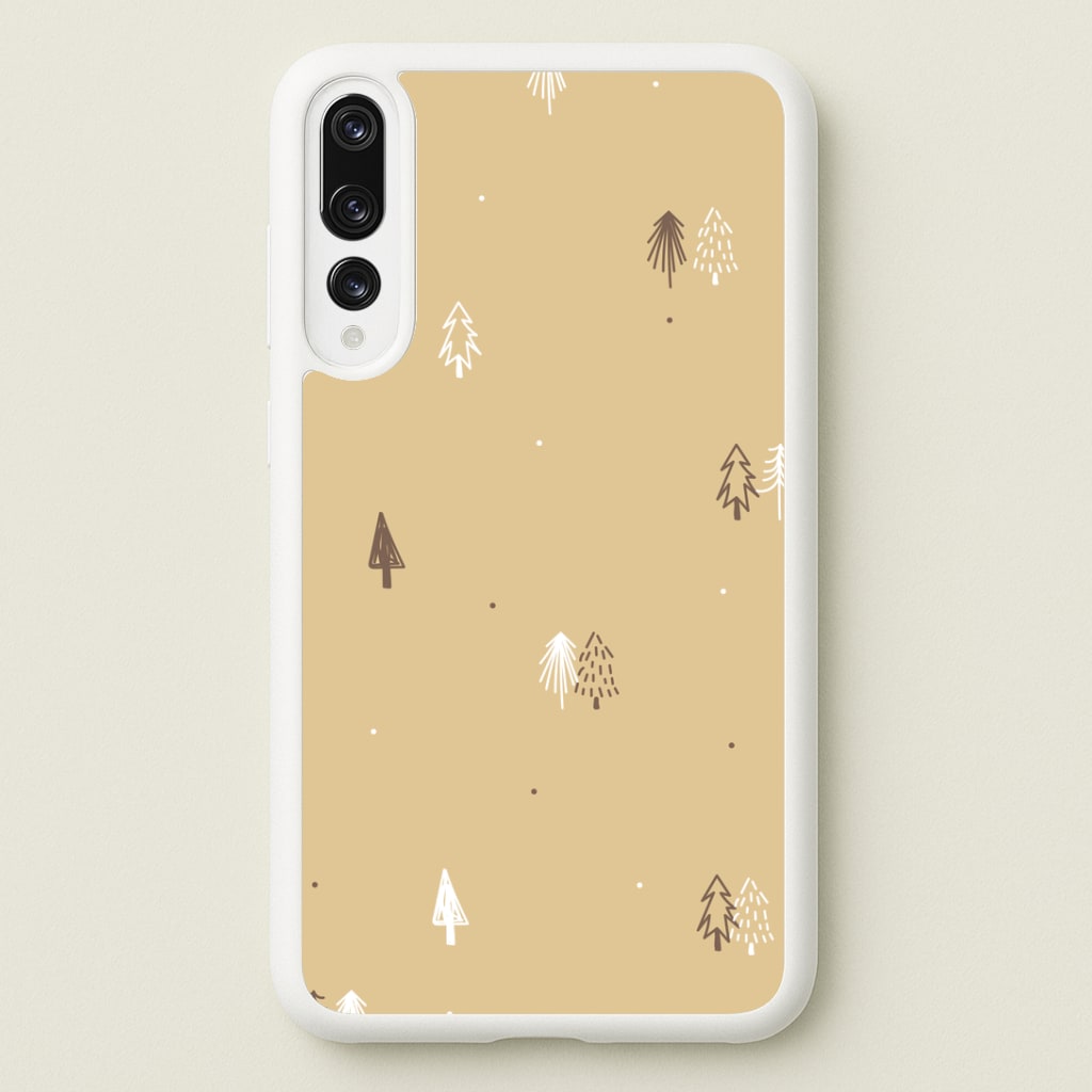 Minimal Christmas Trees Pattern Huawei P20 Pro Case