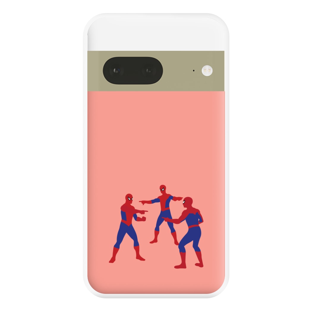 Spider Hero Pointing Meme Google Pixel 7a Case