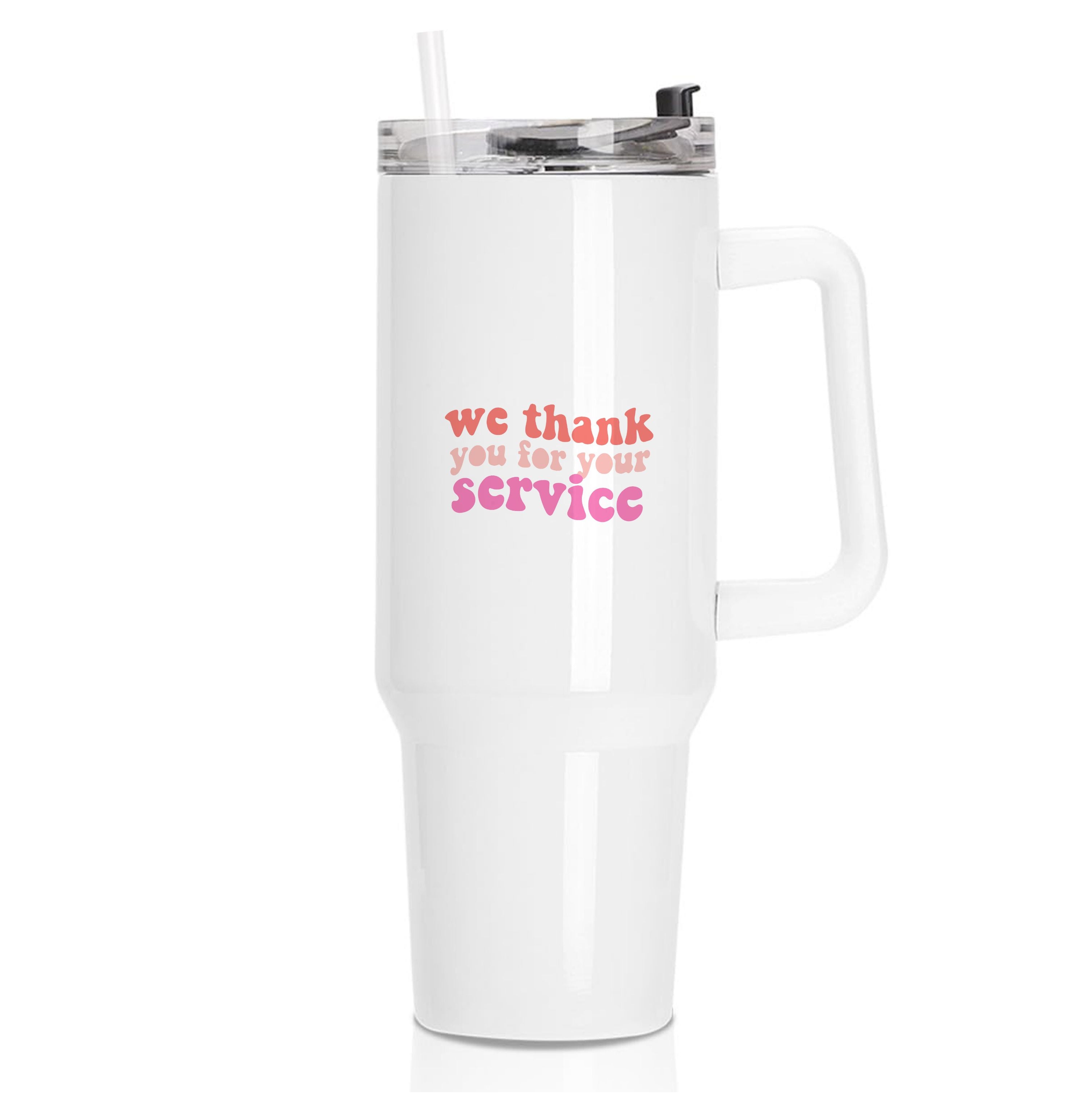 We Thank You For Your Service - Heart TV Tumbler