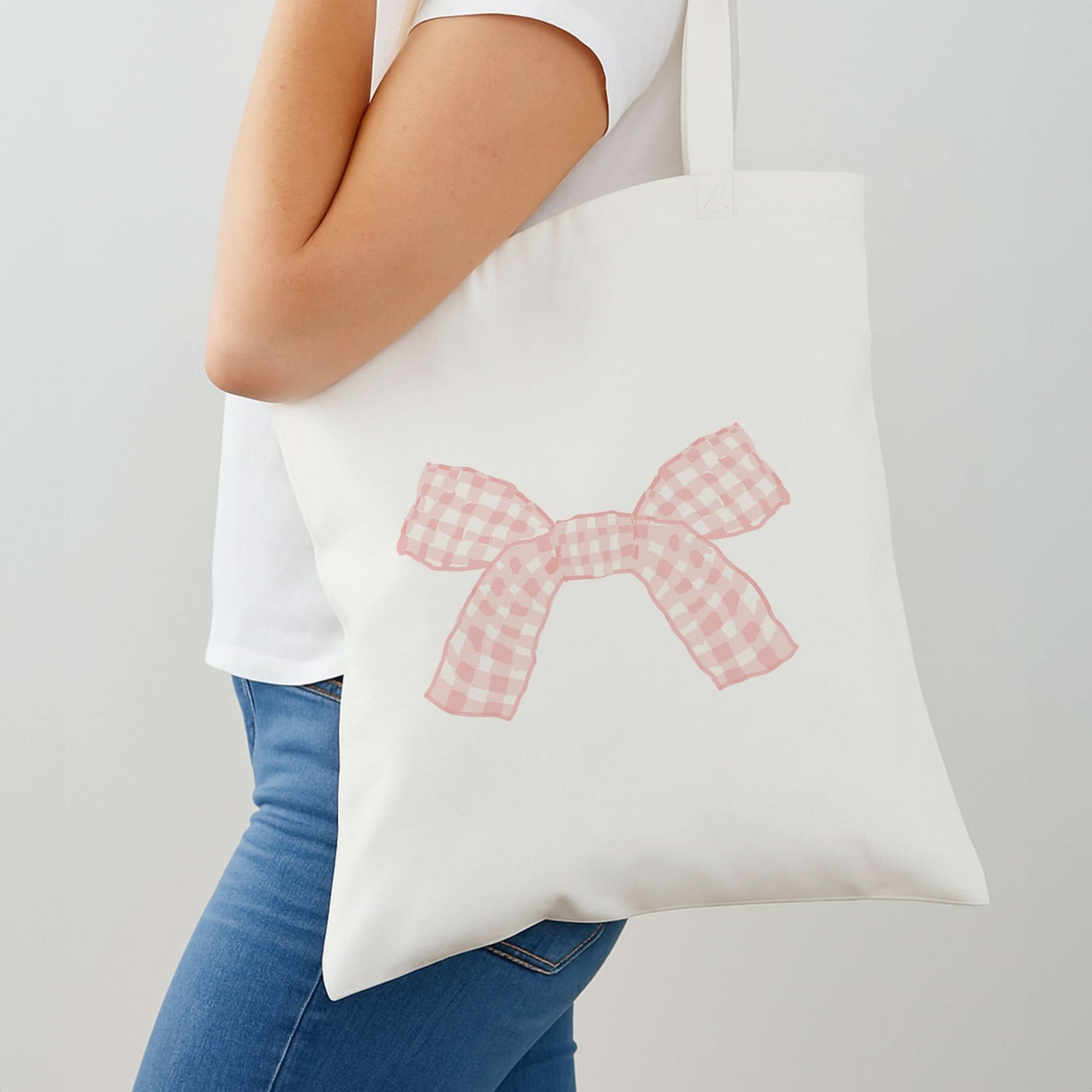 The Gingham Bow Shoulder Bag