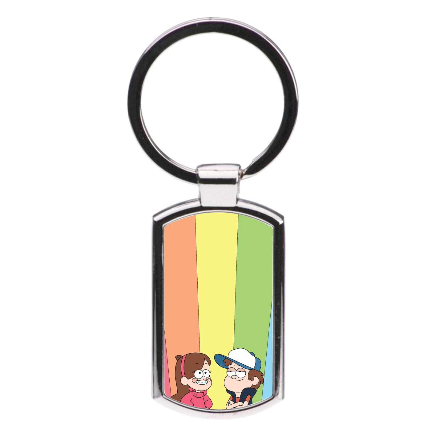 Mabel And Dipper Rainbow Luxury Keyring