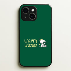 Cartoon Beagle Warm Wishes iPhone 14 Case