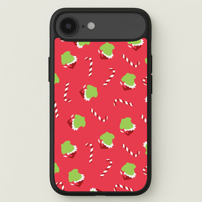 Green Creature And Candy Canes Pattern iPhone 17 Air Case