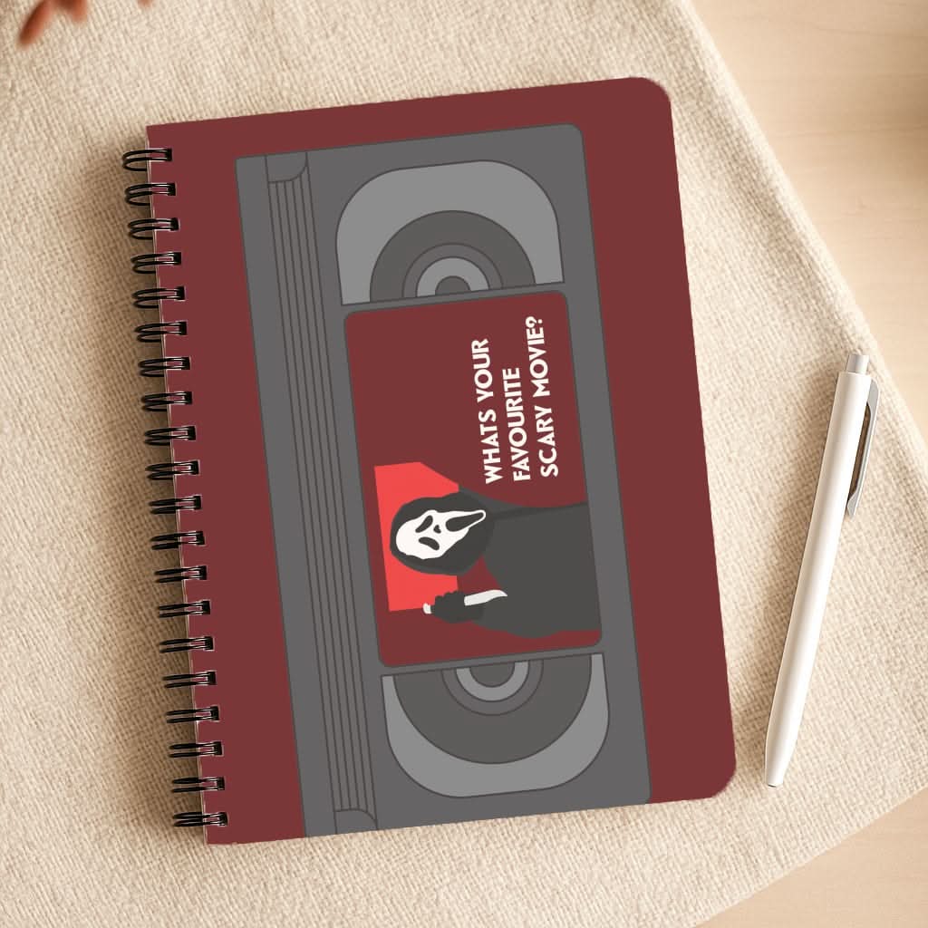 Horror Movie 7 VHS Tape Notepad