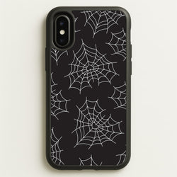 Spiderweb Hearts Pattern iPhone X / XS Case