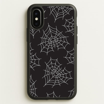 Spiderweb Hearts Pattern iPhone X / XS Case