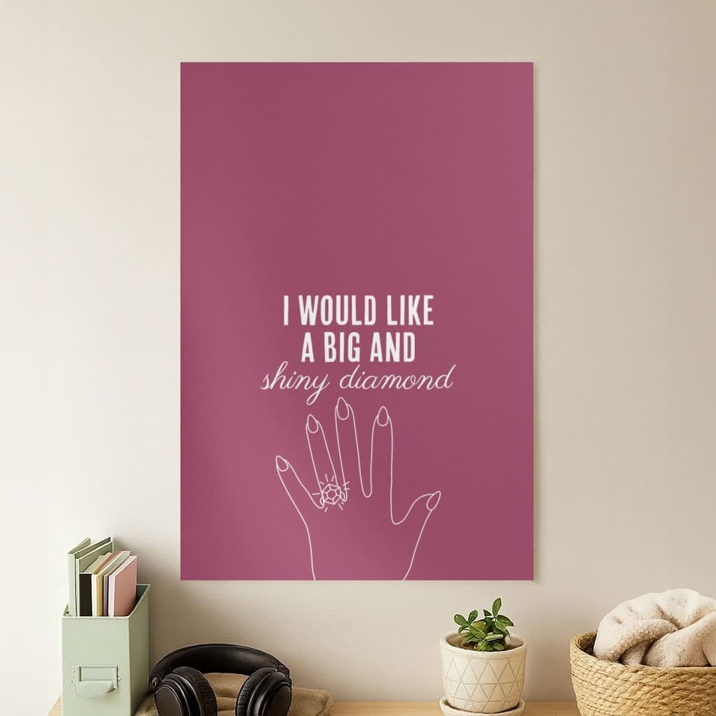 Shiny Diamond Poster