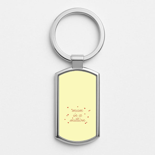 Mum In A Million Silver Metal Keyring