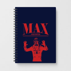 Max Blue And Red Notebook