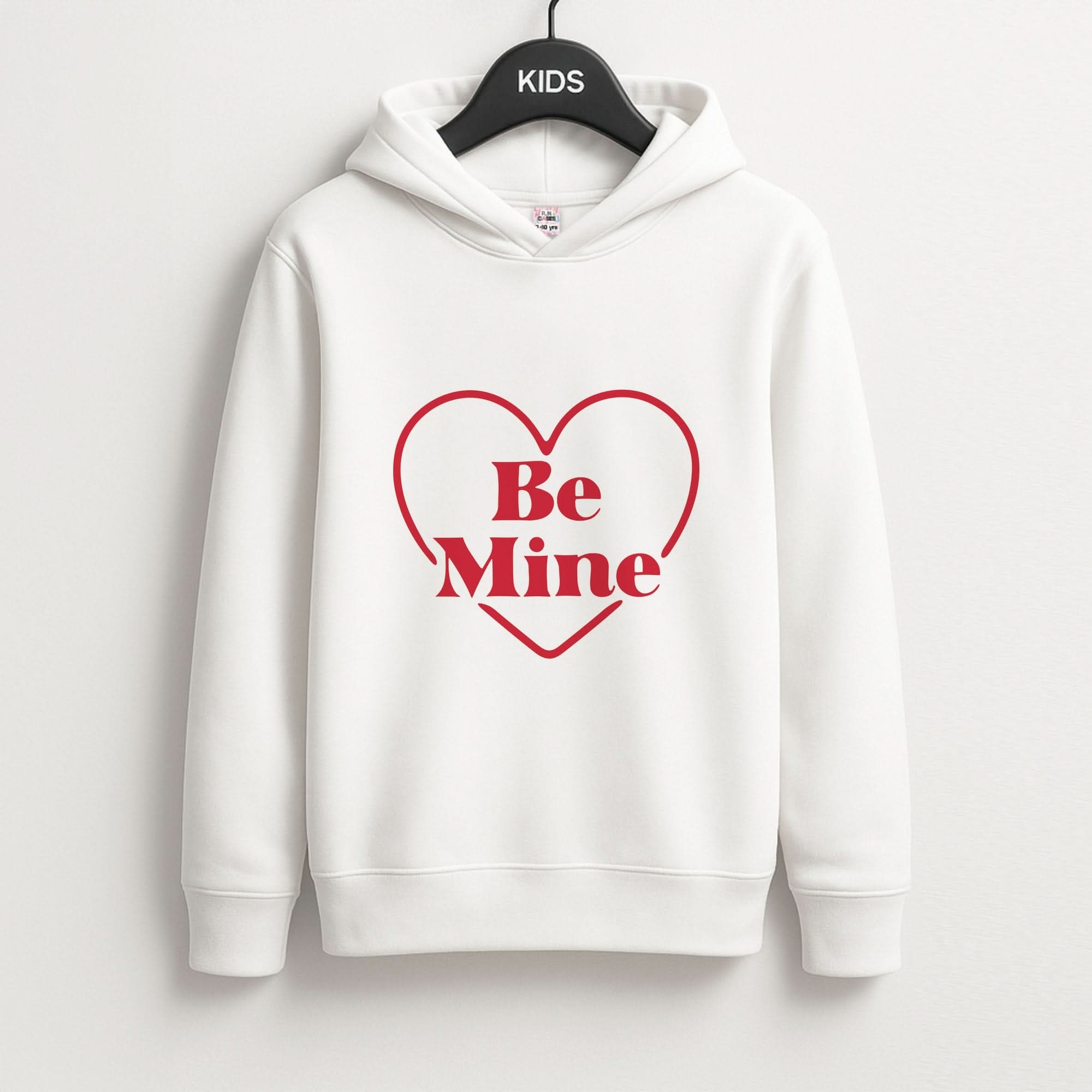 Be Mine Stripey Kids Hoodie