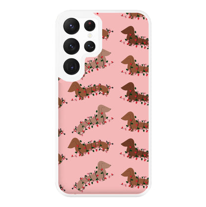 Dachshund Christmas Pattern Phone Case