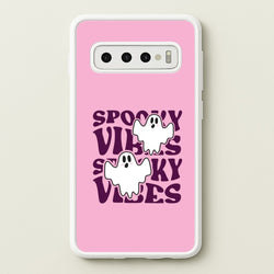 Spooky Vibes Pink Galaxy S10 Case