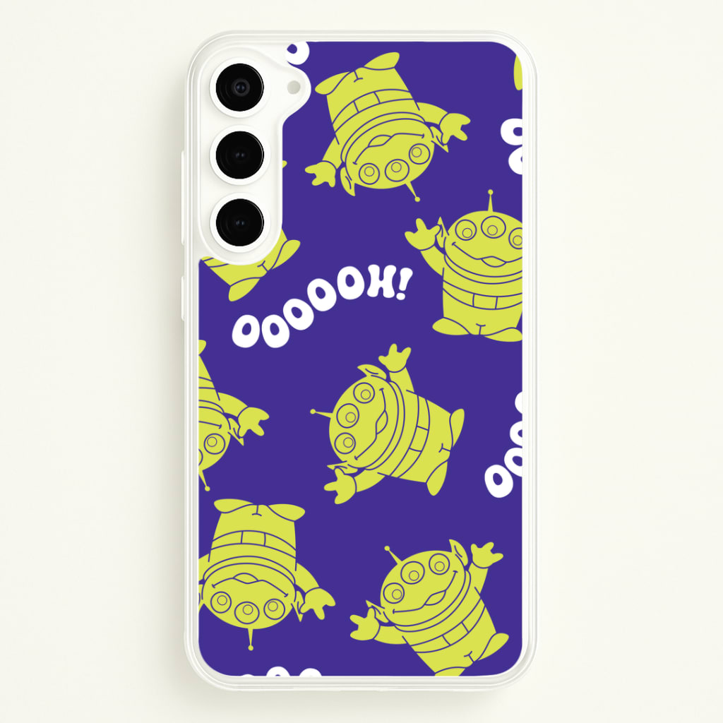 Toy Aliens Silhouette Pattern Galaxy S23 Plus Case