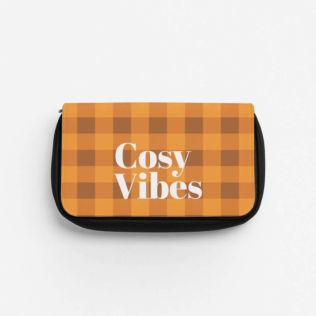 Checkered Cosy Vibes Pencil Case