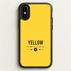 Yellow Music Player iPhone X / XS Case