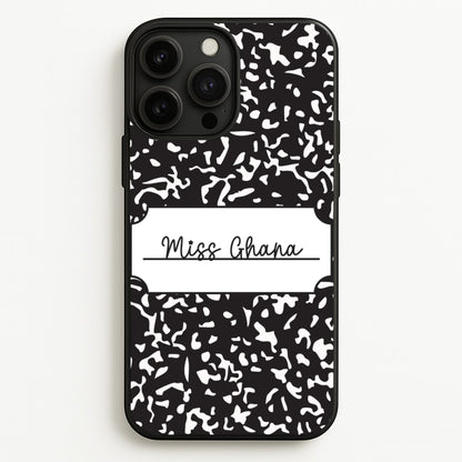 Personalised School Notebook iPhone 13 Pro Case