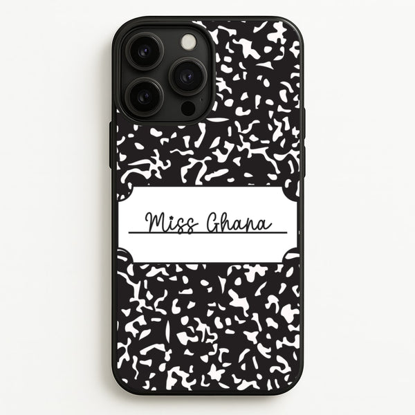 Personalised School Notebook iPhone 13 Pro Max Case