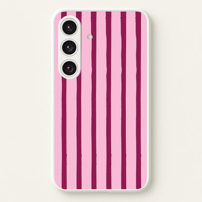 Strawberry Stripes  Galaxy S25 Plus Case