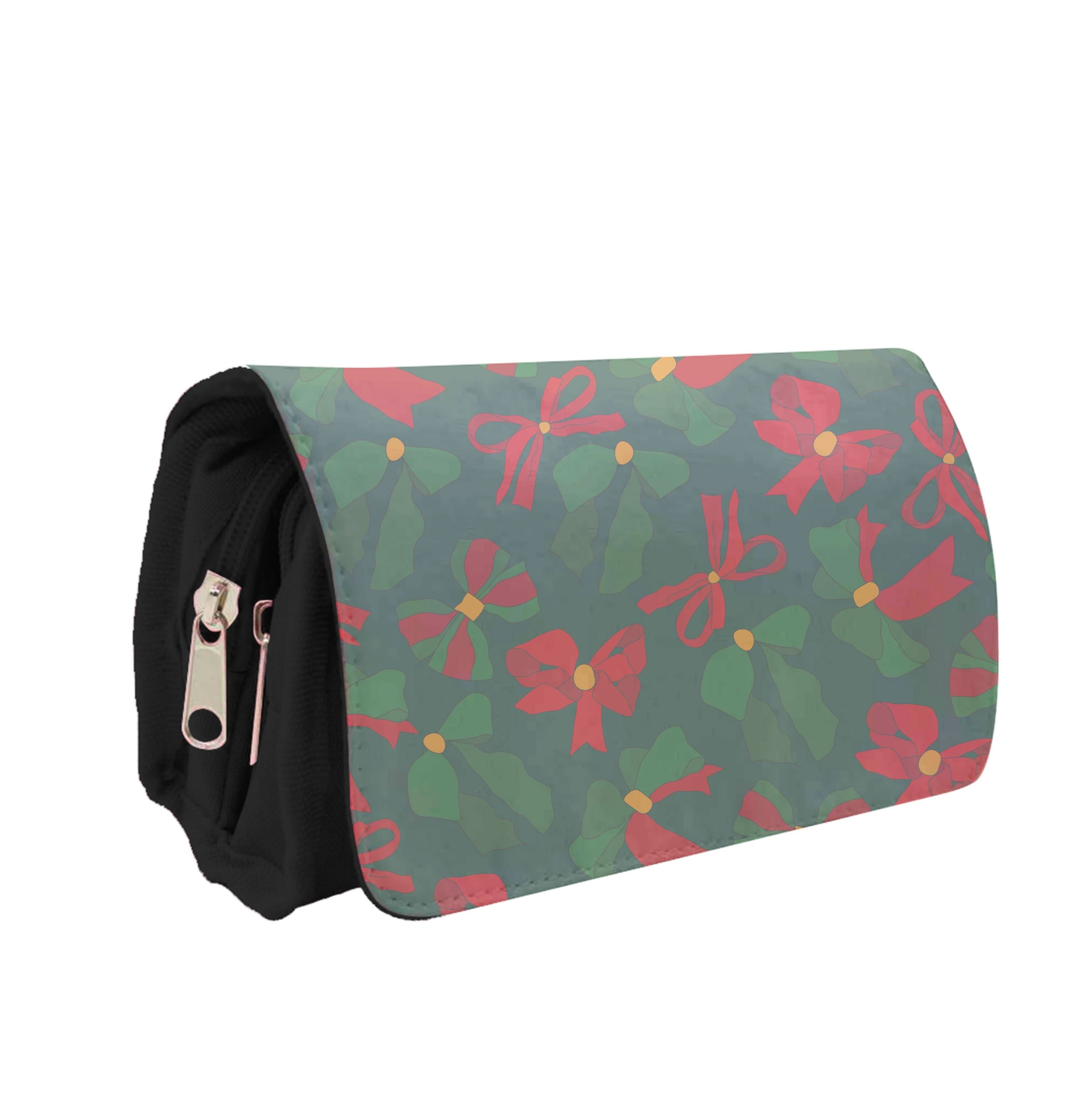 Green And Red Pattern Pencil Case