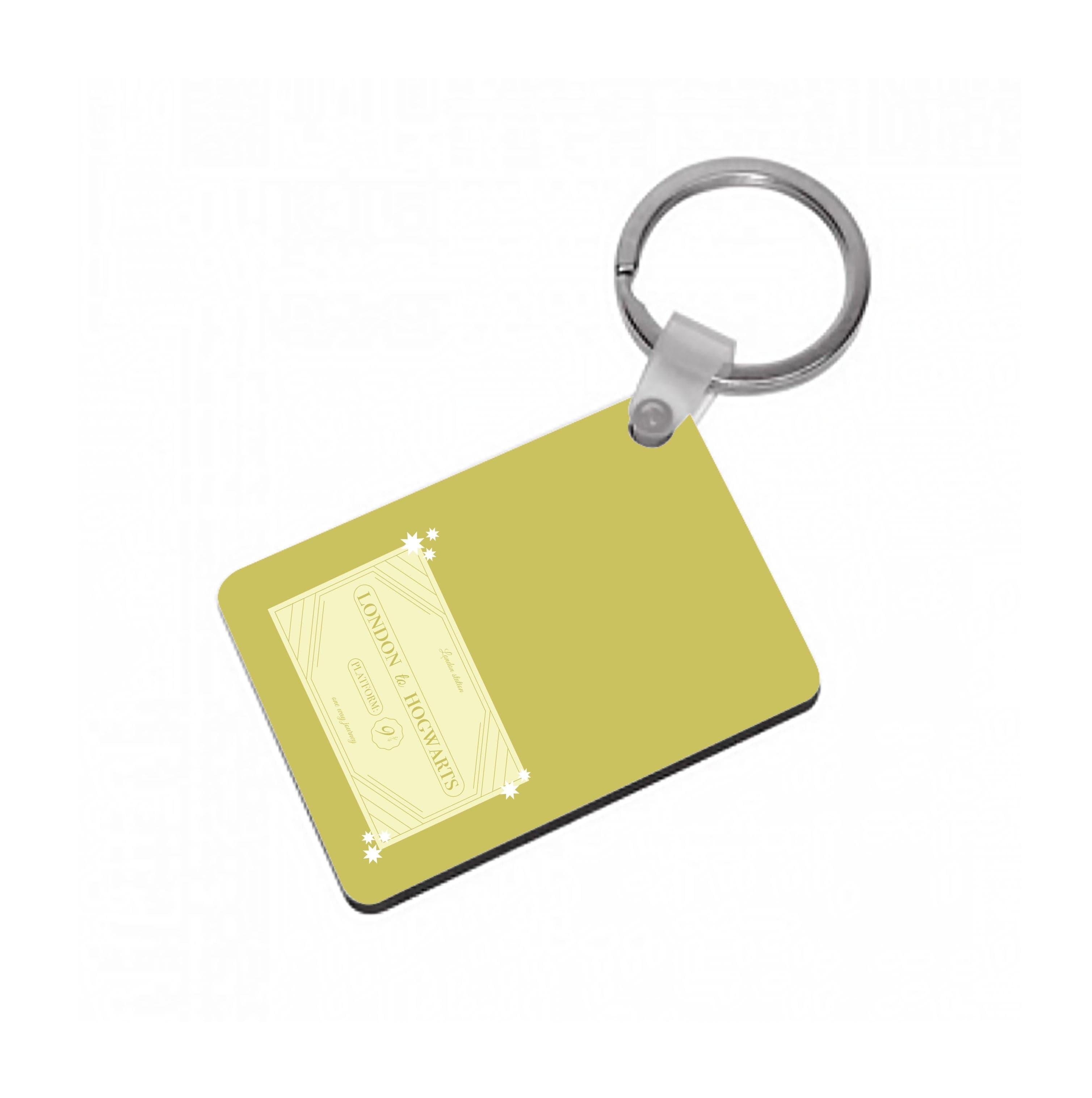 Train Ticket Keyring