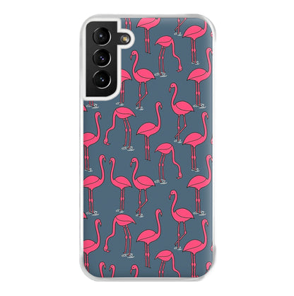 Basic Pink Flamingo Pattern Phone Case