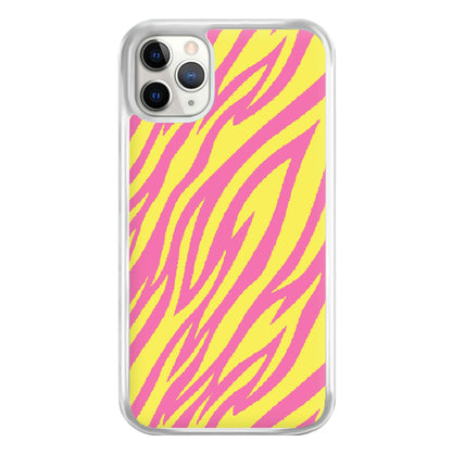 Neon Zebra Print Phone Case