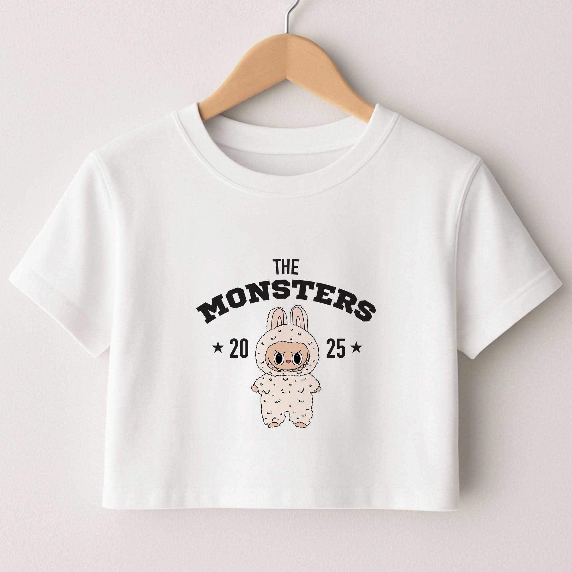 Cute Monster 2025 Pink Crop Top