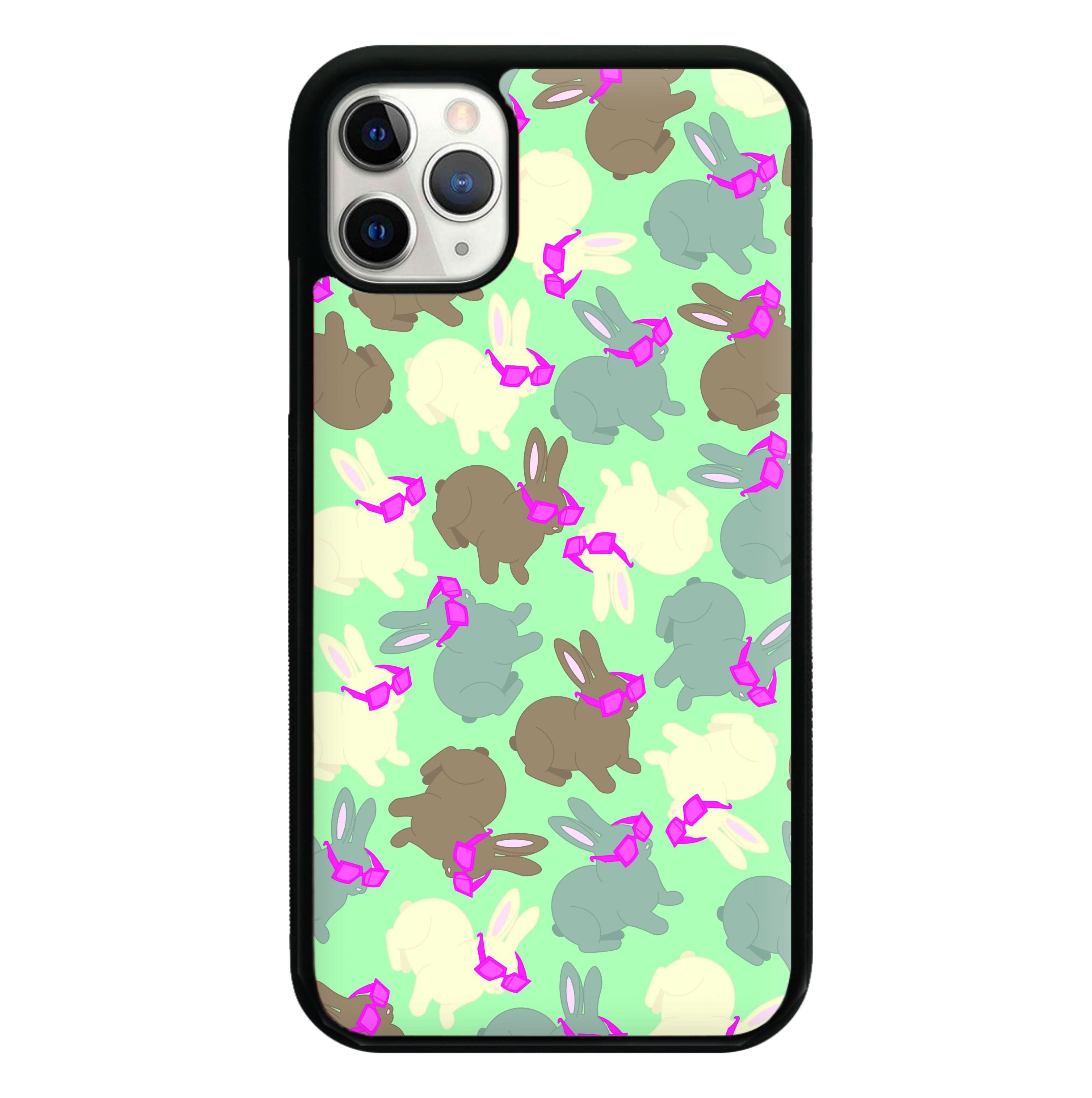 Bunny With Glasses Pattern Phone Case