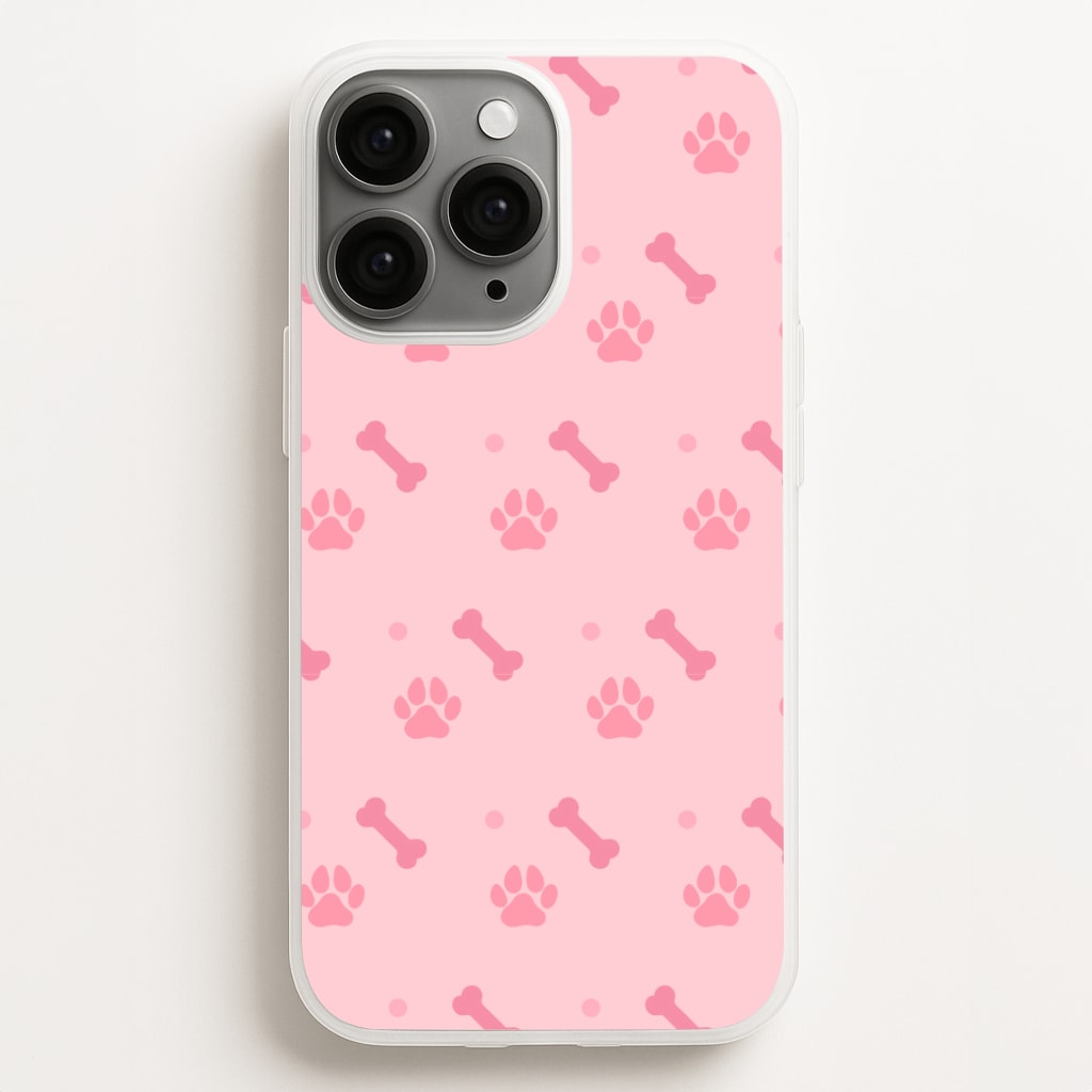 Dog And Paw - Dog Pattern Phone Case for iPhone, Samsung Galaxy and Google Pixel