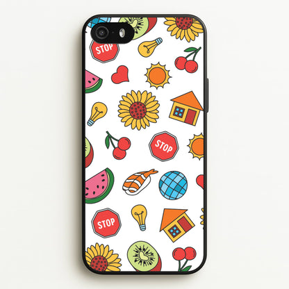 Harry Stickers Pattern iPhone 5 / 5s / SE 2016 Case
