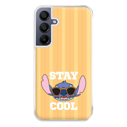 Stay Cool Blue Alien Galaxy A16 Case