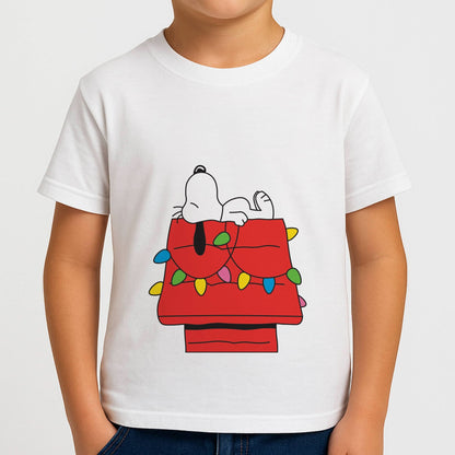 Cartoon Beagle Fairylights Boys T-Shirt