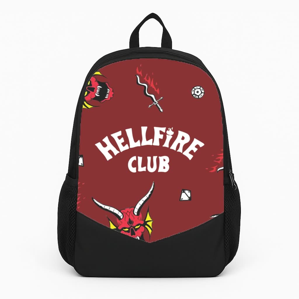 Hellfire Club Icons Collage Red Backpack