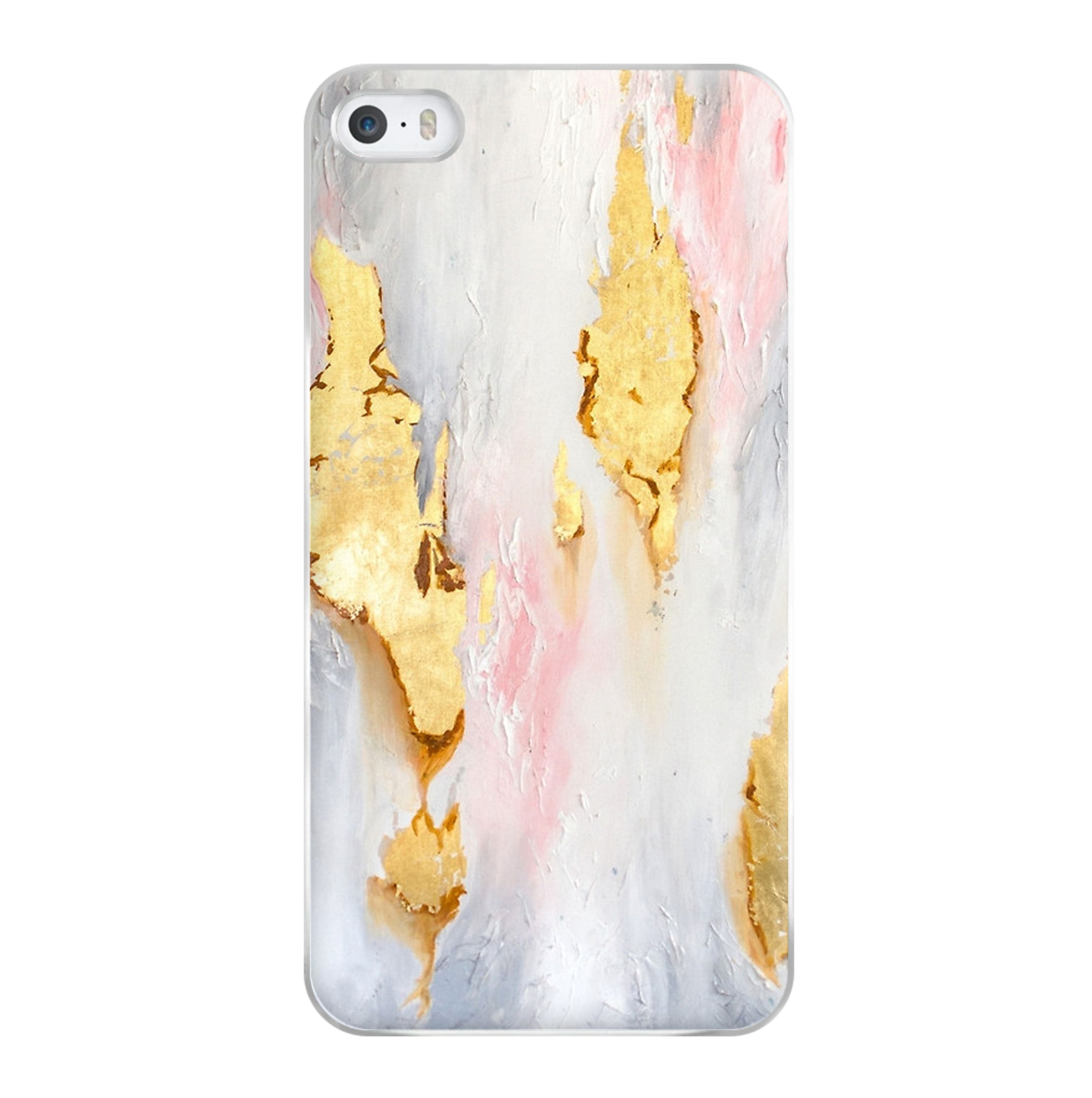 Gold Flaked Marble Pattern Phone Case