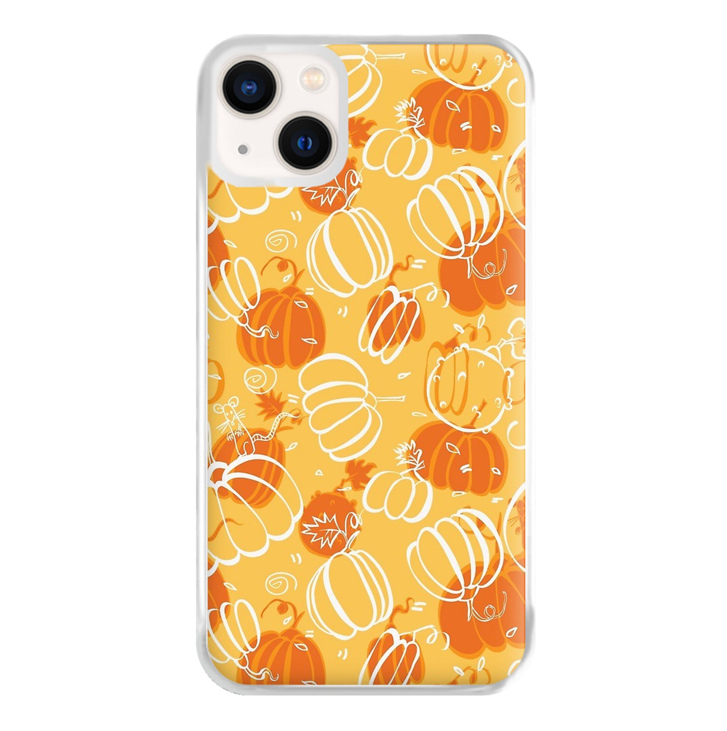 Drawn Pumpkin Pattern Phone Case